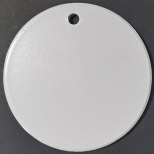Cross-border Hot Sale Round Heart-shaped Acrylic Wooden Christmas Tree Pendant UV Printing Round Film Christmas Ceramic Pendant
