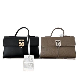 Light Luxury Small Crowdsourcing Bag Genuine Leather Vintage Small Square Bag cafune small size Crossbody Portable Commuter Women's Bag Fashionable All-Match