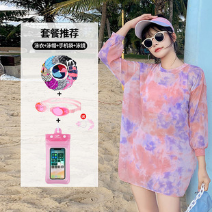 Girl Swimsuit Split Three-Piece Set Girl Big Boy Conservative Slim Sports Leisure Style Girl Swimwear Factory Wholesale