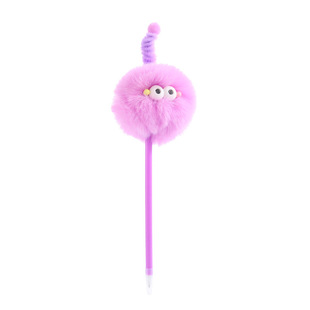 New Little Monster plush pen ins cute cartoon ballpoint pen dopamine student Stationery Gift