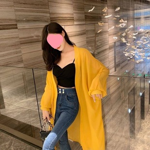 Mid-length Sun-protection Clothing Women's Summer Thin Slip Skirt Shawl Top 2025 New Cardigan Ice Silk Blouse Jacket