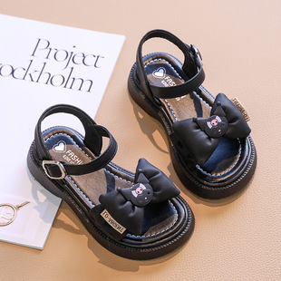 Girls' Sandals Summer 2025 New Girls Soft-soled Non-slip Princess Beach Shoes High-face Value Open Toe Sports Sandals