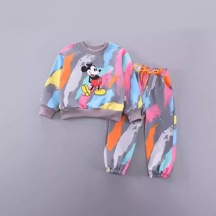 Cross-border children's clothing wholesale boys spring and autumn suit 2024 new coat pants children's clothes two-piece set
