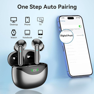 DP4 Беспроводная Bluetooth-гарнитура с шутом в ухе спорт съедает курицу игра гарнитура большая батарея 5.4 Blue Source Head Factory