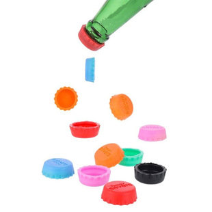 Silicone Wine Bottle Lid Beer Cover 6 Round Soft Rubber Cork Wine Bottle Lid Kitchen Fresh-keeping Beer Cover