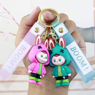 New cross-border cross-dressing cloth cloth small sheep key chain doll pendant car pendant student bag pendant wholesale