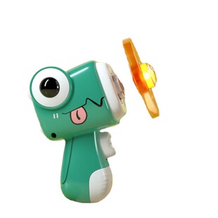 Children's dinosaur flying saucer flying gun toy light-emitting outdoor flying bamboo dragonfly cartoon light-emitting Frisbee gift wholesale