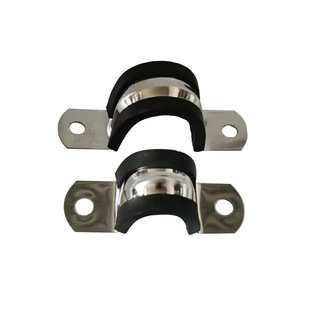 304 stainless steel with adhesive strip horse riding card U-shaped pipe clamp with adhesive strip card damping pipe clamp wire clamp wire clamp