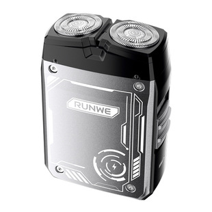 Longwei Electric Shaver Mecha Wind Double Head 3D Floating Razor Adjustable Speed Shaving Type-C Charging 316
