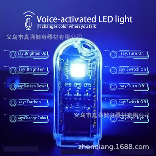 Cross-Border English smart voice USB night light English version LED voice-activated language English night light Wholesale