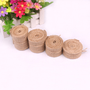 Solid color linen roll linen table runner wedding craft linen strip jute roll table runner chair back fabric