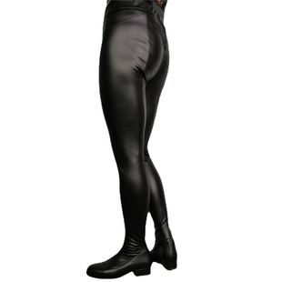 European and American sexy foreign trade cross-border personality performance latex flat CatEx flat catwalk pants boots female long Boots Boots