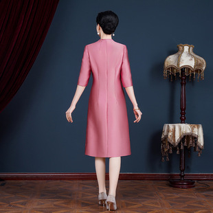 High-end mom dress wedding dress suit autumn and winter noble young happy mother-in-law wedding cheongsam wedding dress can be worn at ordinary times