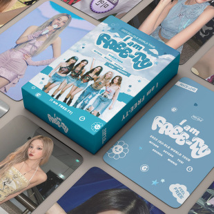 Spot G-IDLE Blue Cards I am FREE-TY Concert Peripheral Cards 55 lomo Cards