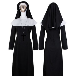 Stage Costume Female COS Performance Costume Performance Costume Female Virgin Mary Nuns Costume Dress