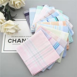 Men's Handkerchief Women's Handkerchief Sweat Wipe Handkerchief Square Square Old-fashioned Thin Handkerchief Italian