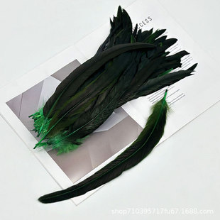 cock tail feather 30-35cm cock tail feather chicken feather color dyed feather diy headdress hat accessories wholesale