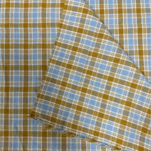 Spot Autumn and Winter Brushed Children's Clothing Plaid Yarn-Dyed Fabric Shirt Cloth Men's and Women's Clothing Fashion Classic Plaid Cloth