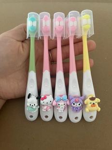 Cute Sanrio Children's Toothbrush 3-6-12 Years Old Beginner Children's Toothbrush Cartoon Yugui Dog Ultraman Soft Brush