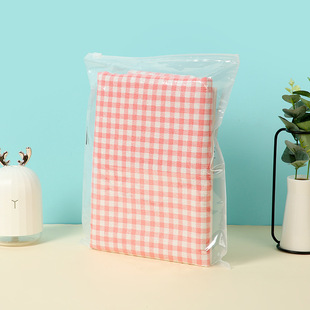 pe transparent frosted zipper bag underwear clothing packaging bag wholesale plastic self-sealing bag clothing storage bag wholesale
