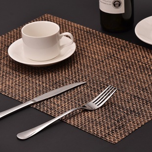 In stock Z4402 series PVC insulated dining table mat disposable dining cloth coaster cross-border hot selling Teslin placemat