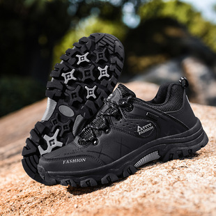 Men's Mountaineering Shoes Winter fleece-lined Cotton Shoes Outdoor Sports Leisure Site Work Non-slip Wear-resistant Work Labor Protection Tide Shoes