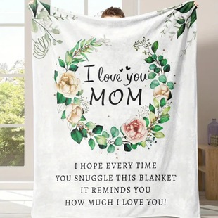 Mother's Day Blanket Flannel Blanket Gift Blanket for Mom and Grandma Birthday Christmas New Year Gift