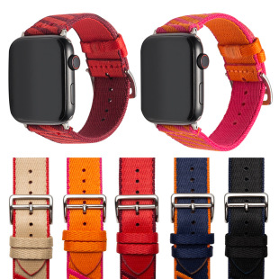Новый нейлоновый ремешок для Apple iwatch Hermes Apple Ремешок для часов Гермес Тканый ремешок для часов