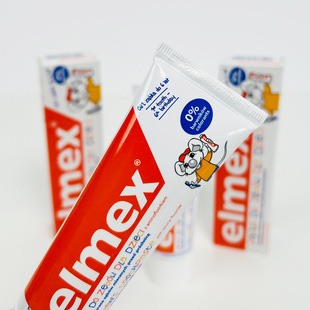 Imported German Elmex Toothpaste Emmy Baby Children Mothproof Toothpaste Containing Ola Fluoride 0-6-12 Years Old