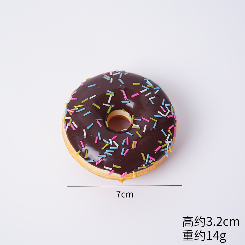 PU 시뮬레이션 도넛 소품 창조적 인 홈 냉장고 장식 시뮬레이션 케이크 디저트 도넛 냉장고 자석