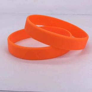 in stock Wholesale Blank Wordless Solid Color Aperture Wrist Band Theme Team Adult Men's and Women's Simple Silicone Bracelet