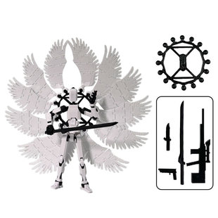The fourth generation of multi-joint moving wings can spell men and women eight-winged angel luminous radish lucky 13