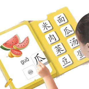 Early Childhood Literacy Early Education Quiet Book Baby Enlightenment Paste Book Children's Velcro Card Educational Toys Recognition Card