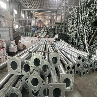 Zhongshan Solar Outdoor Lighting led street light pole manufacturers 6/8/9 meters hot galvanized basketball court playground light pole