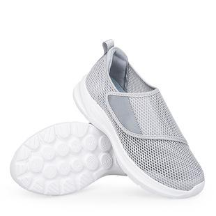 2025 Spring and Summer Cross-border Old People's Shoes Extra Large Size Women's Shoes Mother's Shoes Single Net Casual Shoes Widened Walking Shoes Men's Shoes