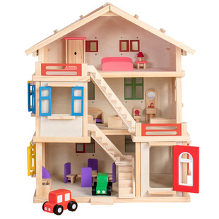 Children's Day Gift Garage House Dollhouse Toy House Large House Set Girl Play House Birthday Gift