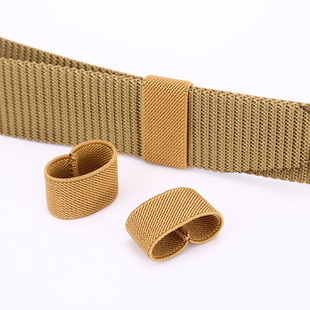 In stock wholesale twill elastic belt ring belt ring elastic ring waist belt tail clip ribbon accessories nylon belt