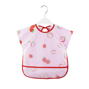 Baby Bib Summer Dinner Overalls Waterproof Meal Pocket Children Thin Anti-Dressing Baby Sleeveless Apron Kindergarten