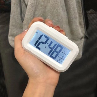 New Parchagou Mini Luminous Desk Clock Multi-functional Cute Quiet Portable Student Small Desktop Clock Clock