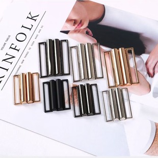 in stock wholesale belt buckle clothing accessories down jacket cotton belt braze fashion metal belt buckle