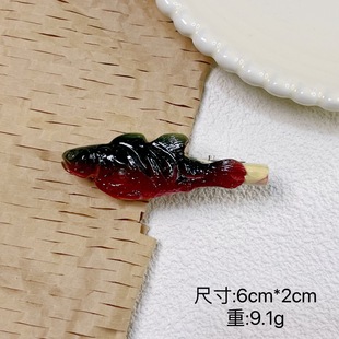 Fun creative South Korea simulation food hair clip funny barbecue personality side clip female bangs clip headdress hair accessories wholesale