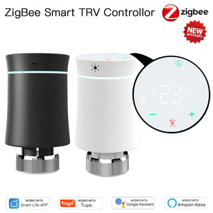 Граффити ZigBee Умный дом термостатический нагреватель клапан app Голосовой пульт дистанционного управления Интеллектуальный регуляционный выключатель