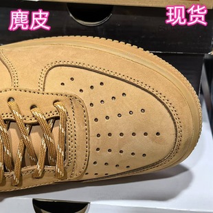 Putian Air Force One Wheat Pure Original Cowhide Low-top Board Shoes Men's Shoes Women's Shoes Spring and Summer New Arrival Men's Summer Women's Summer