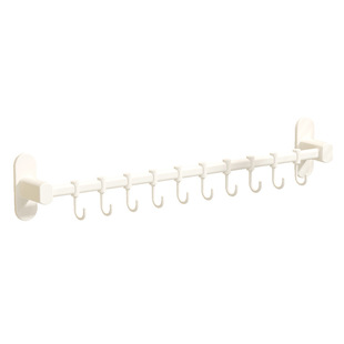 Punch-free Space Aluminum Coat Hook Bathroom Bathroom Coat Hook Door Rear Hook Kitchen Strong Hook Adhesive Hook