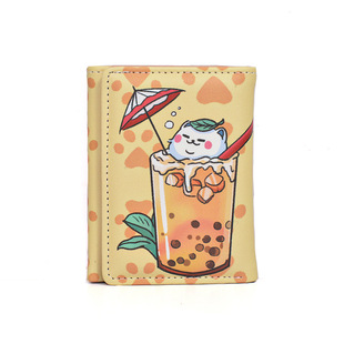 Winter Dairy Cat Short Wallet 2024 New Women Coin Purse Card Bag Student Cute Original Three-fold Wallet