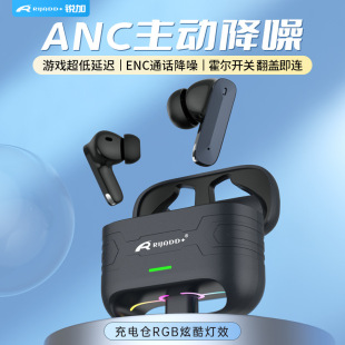 Ruijia Mi9ANC Active Noise Reduction Wireless Bluetooth Headset Low Latency Long Endurance E-commerce Hot Sale