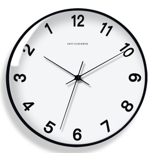 The clock in the opposite direction Jay Chou's nostalgic wall clock goes backwards and the clock goes backwards 30cm counterclockwise