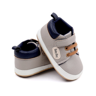 High-top Velcro Yiwu Good Fashion British Style Soft Bottom Baby Casual Toddler Shoes BNB3114