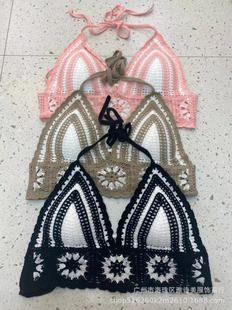 French Style Unique Chic Small Sling Pure Desire Style Floral Neck Vest Women's Summer Design Sense Inner Wearing Top