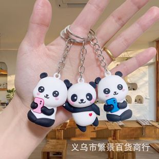 Новая подвеска для ключей Panda Изысканная женская цепочка для ключей для электромобилей